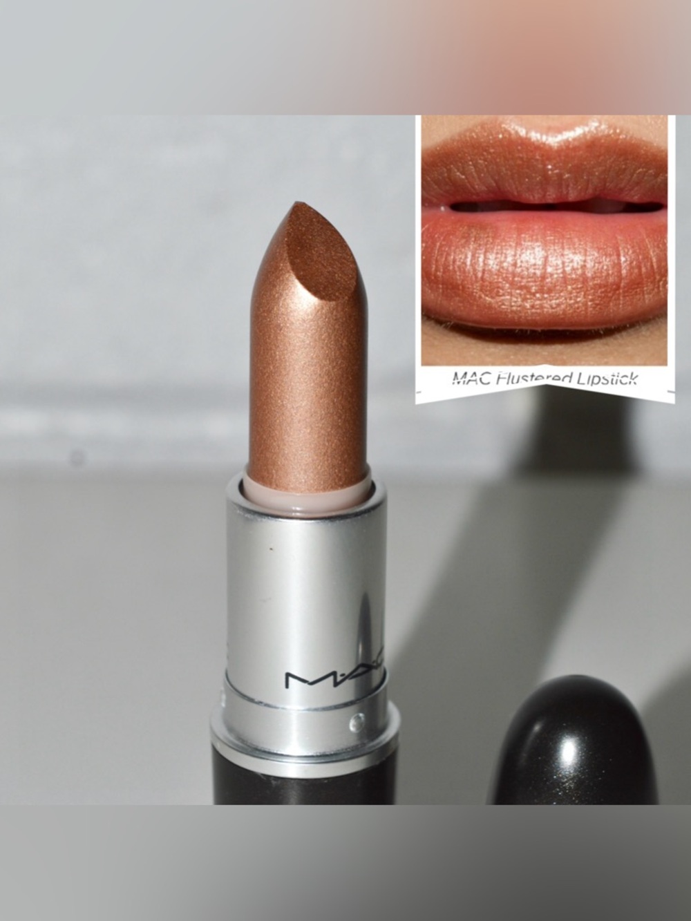 MAC Cosmetics Lipstick *FLUSTERED* Limited Edition Dark Champagne BNWOB New Rare
